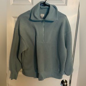 Sherpa quarter zip sweater
